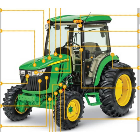 John Deere 4075R Compact Tractor - Quick Reference Guide