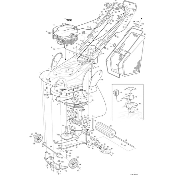 Hayter Harrier 41 ES VS - 412A (412A001001 - 412A099999) - Mainframe Assembly