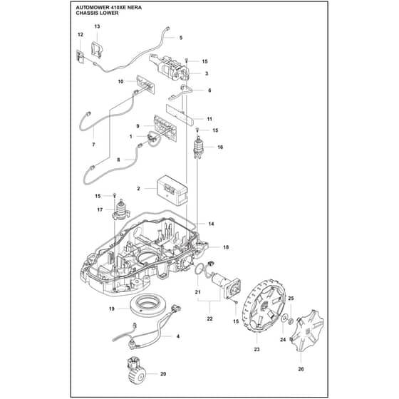 Husqvarna 410XE NERA - 970654403 - Chassis Lower