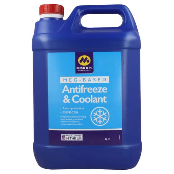 Genuine Morris MEG Blue Antifreeze & Coolant, 5 Litres