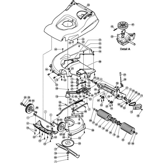 Hayter Harrier 56 Autodrive ES - 561F (561F280000001 - 561F290999999) - Lower Mainframe