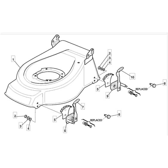 421 HP - 2006 - 294434043/MO6 - Mountfield Rotary Mower Deck Diagram
