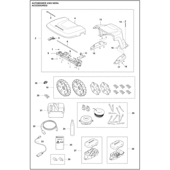 Husqvarna 430X NERA - 970535203 - Accessories
