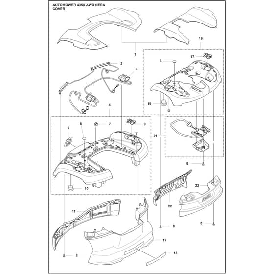 Husqvarna 435X AWD NERA - 970745203 - Cover