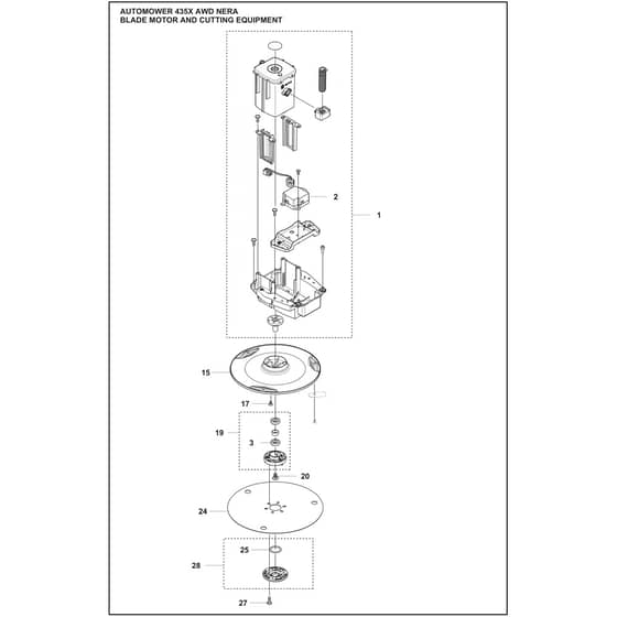 Husqvarna 435X AWD NERA - 970745203 - Blade Motor And Cutting Equipment