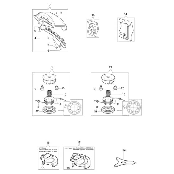 453 BP Ergo - Oleo-Mac Brushcutter Accessories Diagram