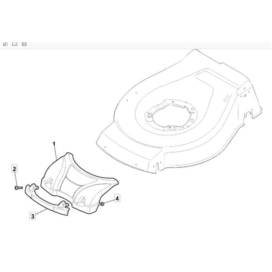 460 PD - 2010 - 299482223/M10 - Mountfield Rotary Mower Mask Diagram