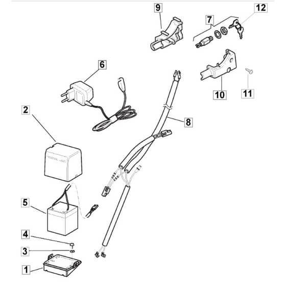 460R PD ES - 2008 - 294489523/UM8 - Mountfield Rotary Mower Electric Start Diagram