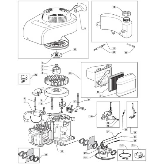 461 PD - 2010 - 29482243/M10 - Mountfield Rotary Mower Engine Diagram