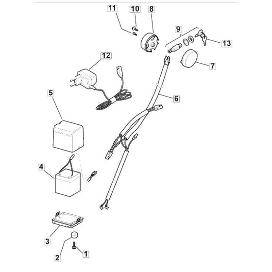 461 PD ES - 2010-2011 - 299482543/M10 - Mountfield Rotary Mower Electric Start Diagram