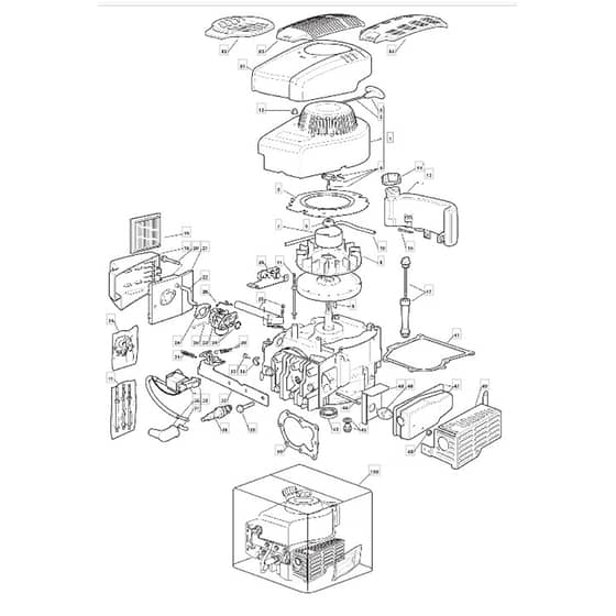 461R HP - 2008 - 294486043/UM8 - Mountfield Rotary Mower M150 Engine Diagram