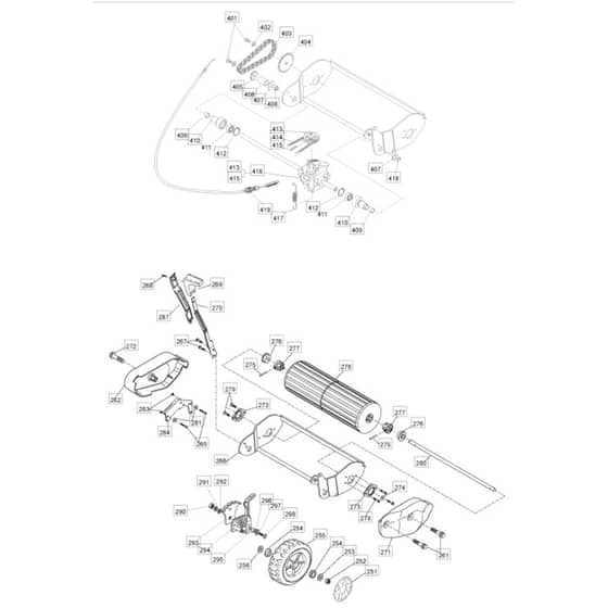 461R PD - 2006-2007 - 294487043/MO6 - Mountfield Rotary Mower Wheels Diagram