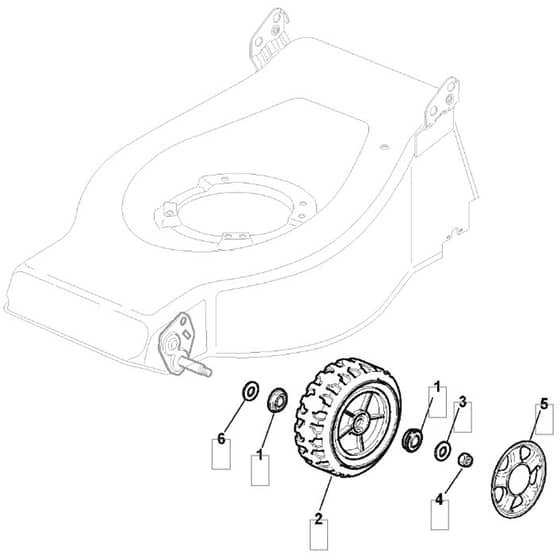 461R PD - 2008 - 294489043/BQ - Mountfield Rotary Mower Wheels Diagram