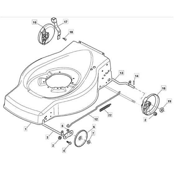 4620 PD - 2009 - 299274623/MEE - Mountfield Rotary Mower Deck Diagram