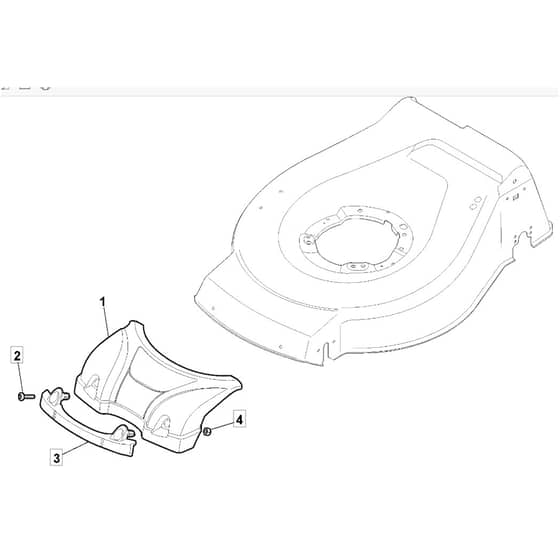 462 HP - 2010 - 299481238/M10 - Mountfield Rotary Mower Mask Diagram