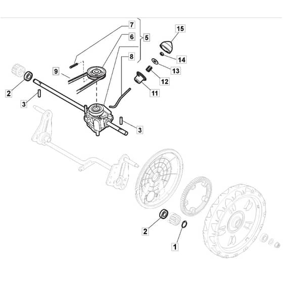 462 PD - 2010 - 299482238/M10 - Mountfield Rotary Mower Transmission Diagram