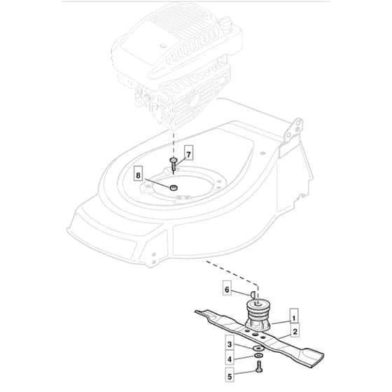 462R PD - 2007 - 294487033/MO7 - Mountfield Rotary Mower Blade Diagram