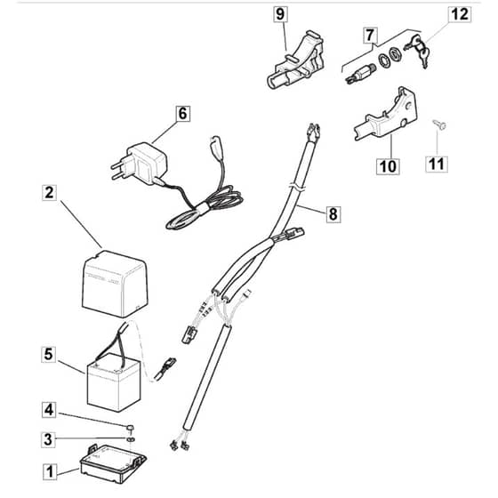 463R PD_ES - 2007 - 294487543/MO7 - Mountfield Rotary Mower Electric Start Diagram