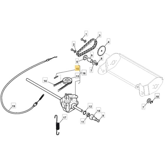 463R PD_ES - 2008 - 294489543/UM8 - Mountfield Rotary Mower Roller Diagram
