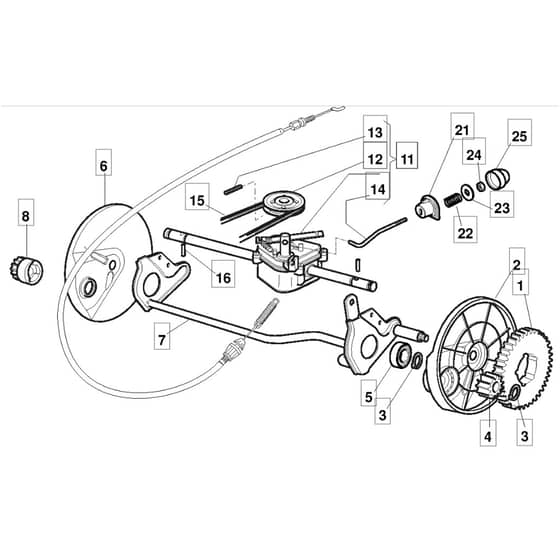 46 PD - 2005 - 294485023/MOU - Mountfield Rotary Mower Transmission Diagram