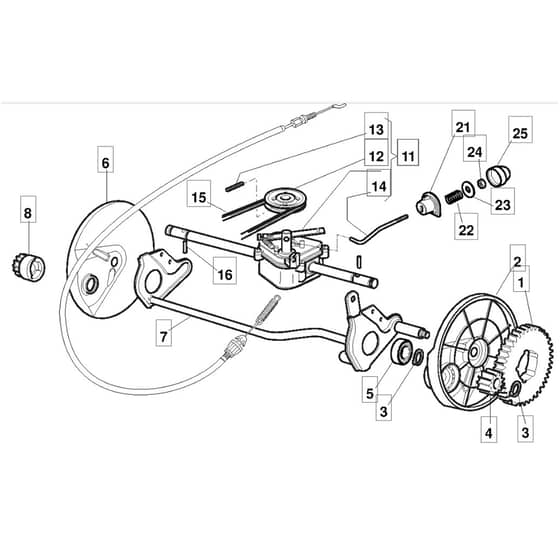 46 PD ES - 2005 - 294485923/MOU - Mountfield Rotary Mower Transmission Diagram