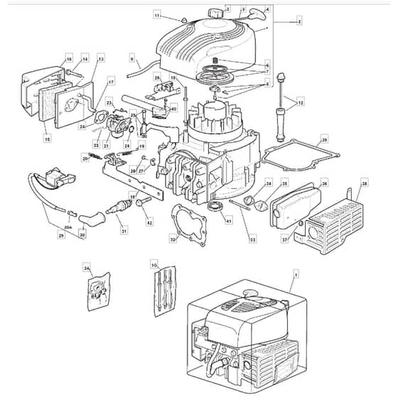 46 R HP - 2006 - 294486043/MO6 - Mountfield Rotary Mower M150 Engine Diagram