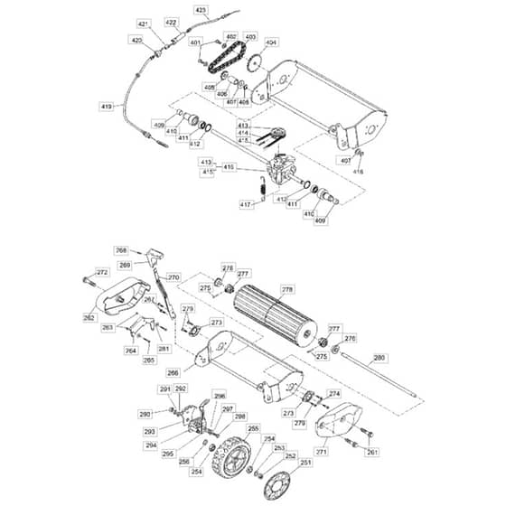 46 R PD - 2006 - 23-3734-75 - Mountfield Rotary Mower Wheels Diagram