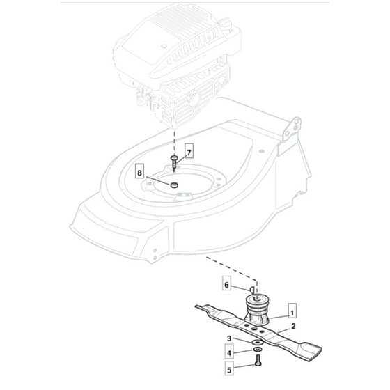 46 R PD ES - 2005 - 294885823/MOR - Mountfield Rotary Mower Blade Diagram