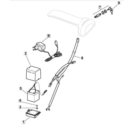 46 R PD ES - 2005 - 294885823/MOR - Mountfield Rotary Mower Electric Start Diagram