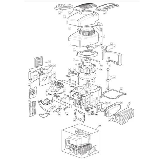 4810 HP - 2008 - 294484043/M08 - Mountfield Rotary Mower M150 Engine Diagram