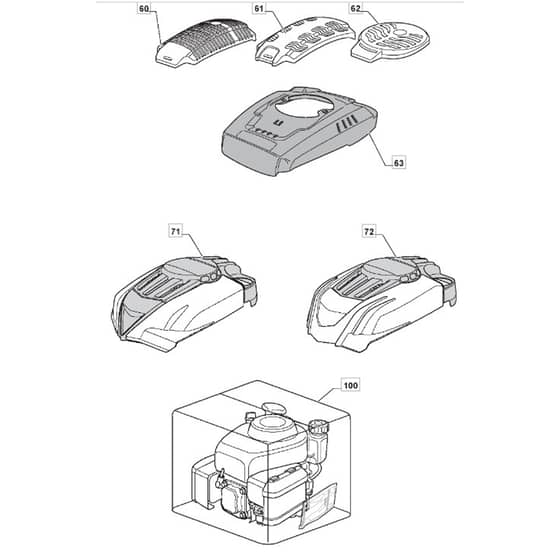 4810 PD - 2010 - 294485043/M09 - Mountfield Rotary Mower Engine - ST.WBE0701 Diagram