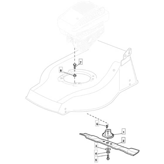 4820 HP - 2008 - 294484023/M08 - Mountfield Rotary Mower Blade Diagram