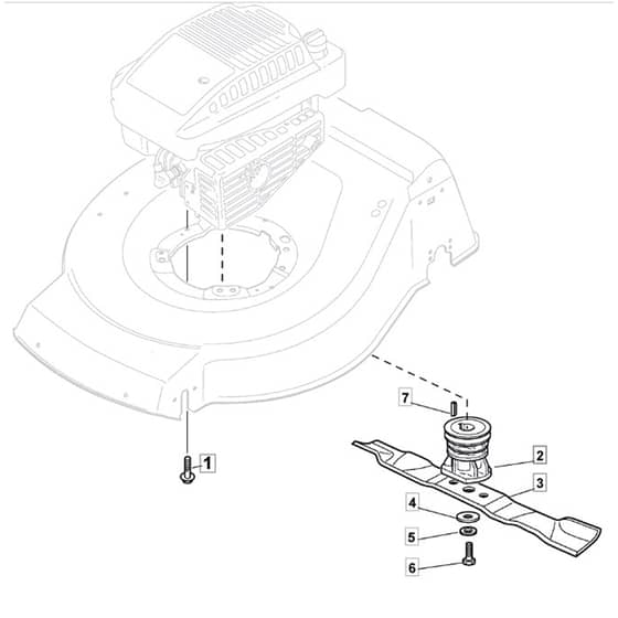 4820 PD - 2014-2022 - 299482223/MTF - Mountfield Rotary Mower Blade Diagram