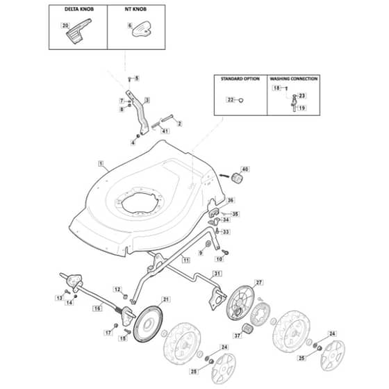 4820 PD - 2014-2022 - 299482223/MTF - Mountfield Rotary Mower Deck Diagram