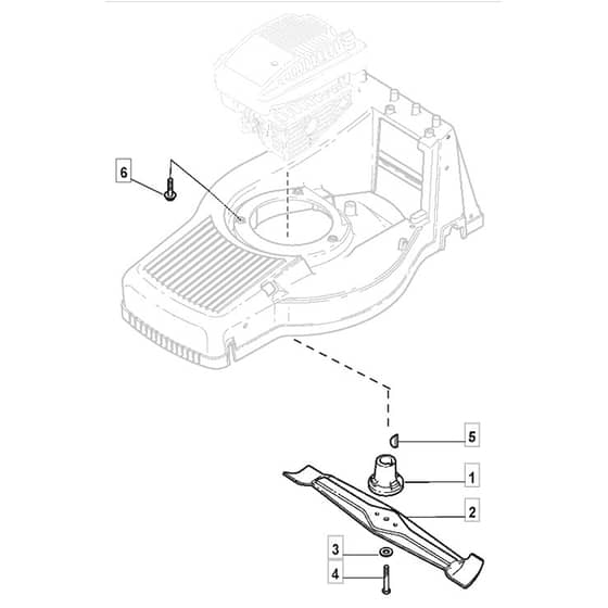 483R - 2007 - 292505043/MOR - Mountfield Rotary Mower Blade Diagram