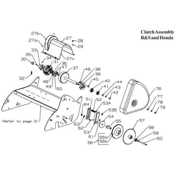 Masport 500 - 019086 - Jan 2011  7411242 - Clutch Assembly