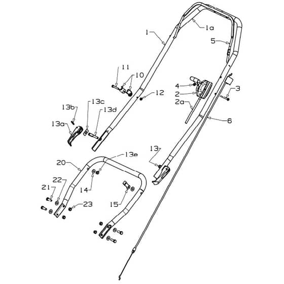 Masport 500AL - 465773 - May 2019 8355034 - Handle