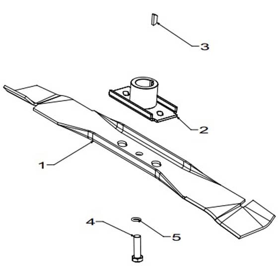 Masport 500AL - 573968 - May 2009 - 460mm Bar Blade Assembly