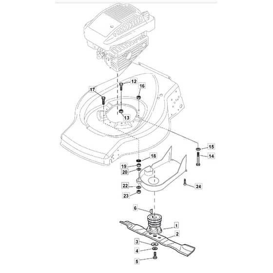 5020 PD - 2008 - 299275343/MEE - Mountfield Rotary Mower Blade Diagram