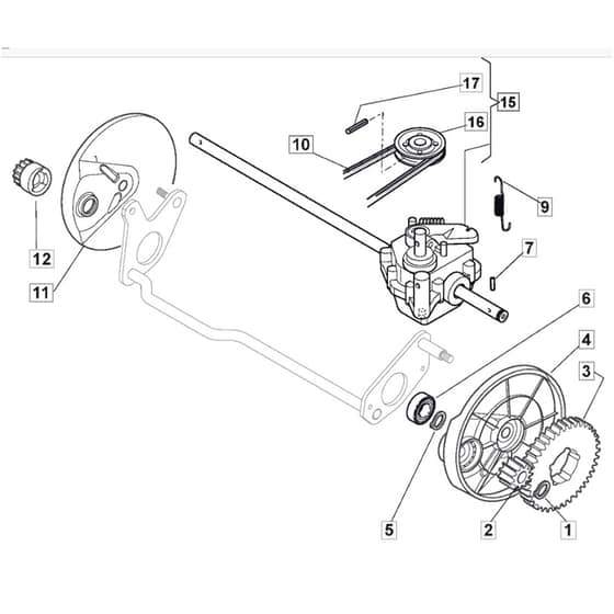 5030 PD INOX - 2009 - 291562033/M09 - Mountfield Rotary Mower Transmission Diagram