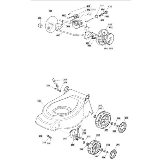 510 PD - 2007 - 294538023/CAL - Mountfield Rotary Mower Wheels Diagram