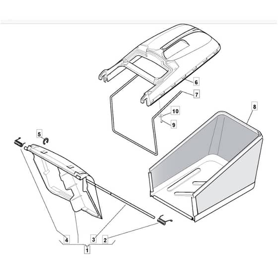 511 PD - 2006 - 294538043/MO6 - Mountfield Rotary Mower Grass Bag Diagram