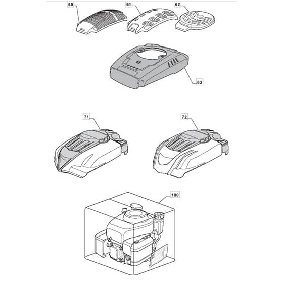 511 PD INOX - 2010 - 291592043/M10 - Mountfield Rotary Mower WBE0704 Engine Diagram