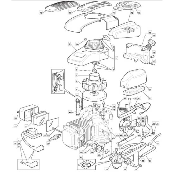 513 PD_BW - 2007 - 291537043/MO7 - Mountfield Rotary Mower Engine Diagram