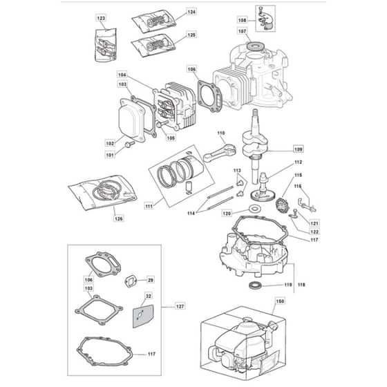 513 PD_ES - 2008 - 294583543/UM8 - Mountfield Rotary Mower SV200 Engine Diagram