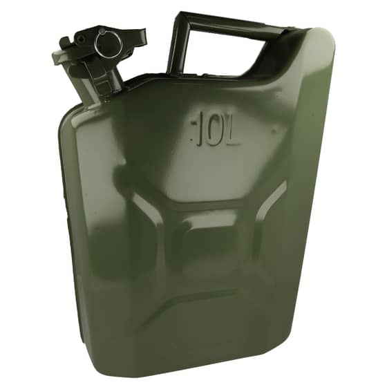 Metal Nato Green Jerry Can (10 Litres)