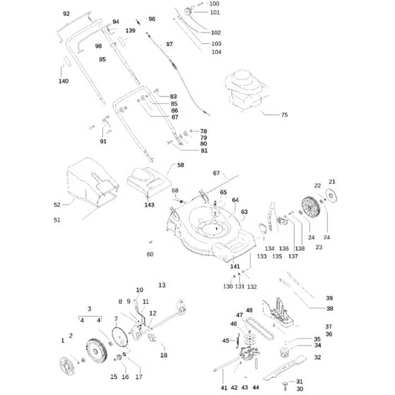 McCulloch 51-550 CD - 96649810102 - 2009-11 - Product Complete Parts Diagram