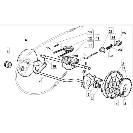 51 PD - 2005 - 294538023/MOU - Mountfield Rotary Mower Transmission Diagram