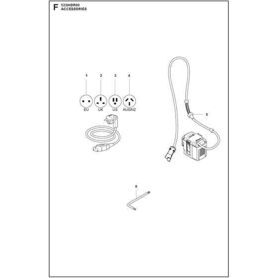 Husqvarna 522iHDR60 - 970466202 - Accessories