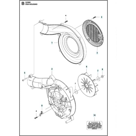 Husqvarna 525 BX - Housing